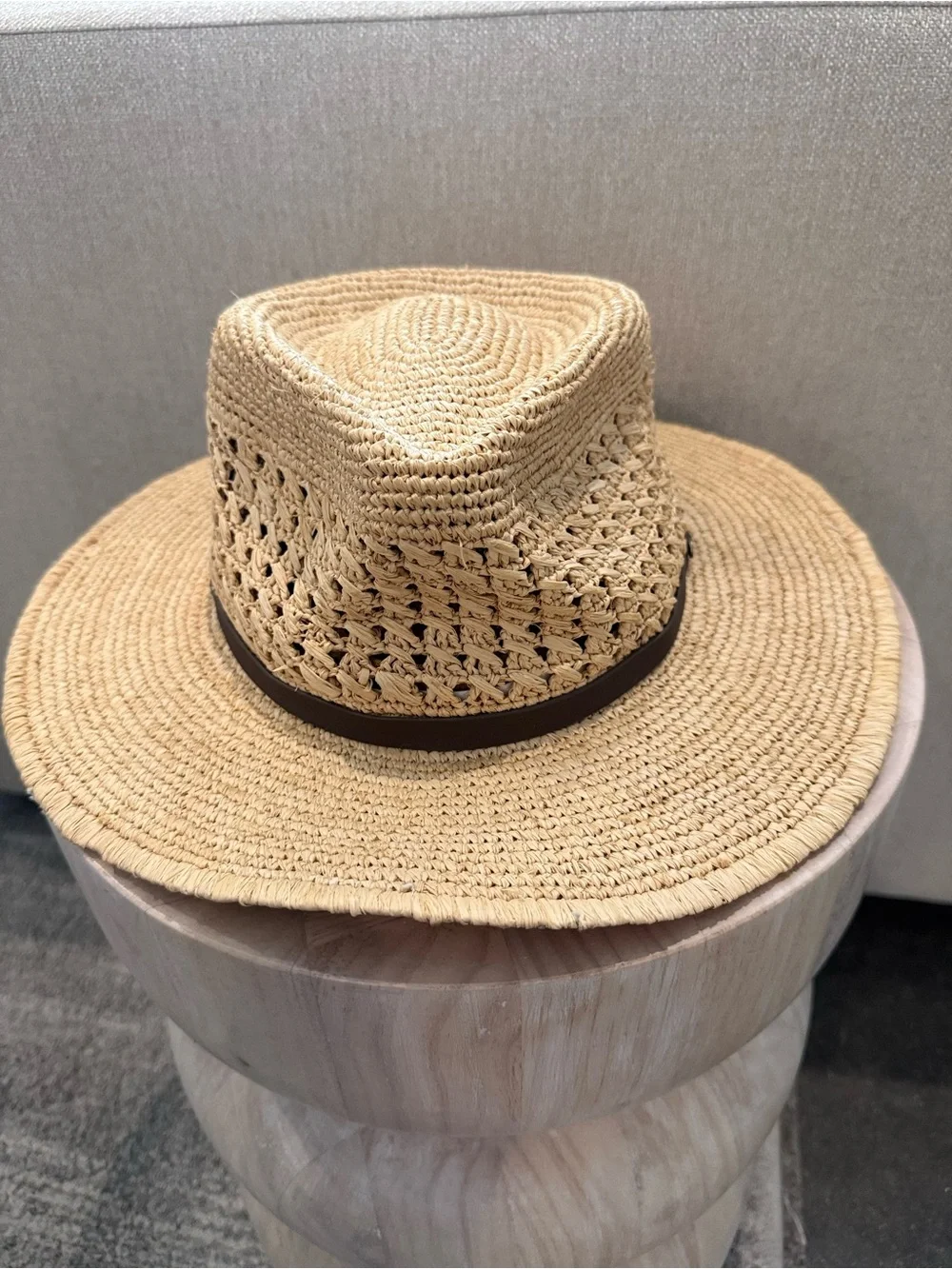 Scala Puerto Raffia Brimmed Hat L/XL